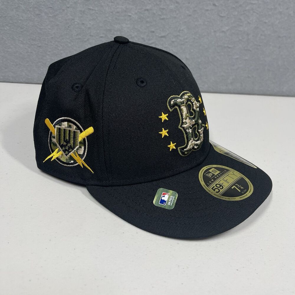 Boston Red Sox Hat Mens Size 7 3/4 Fitted Armed Forces Day On-Field MLB Cap